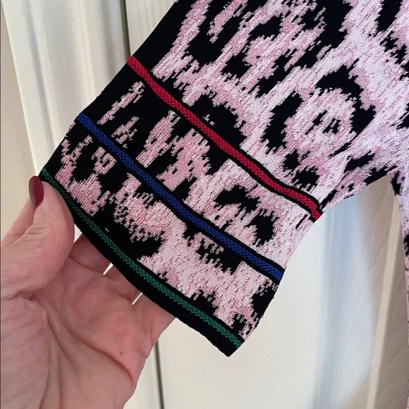 NWT Roberto Cavalli Leopard Cherry Blossom Bodycon Dress - Picture 3 of 13